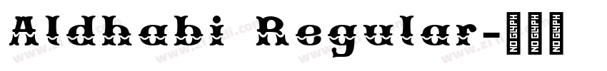 Aldhabi Regular字体转换